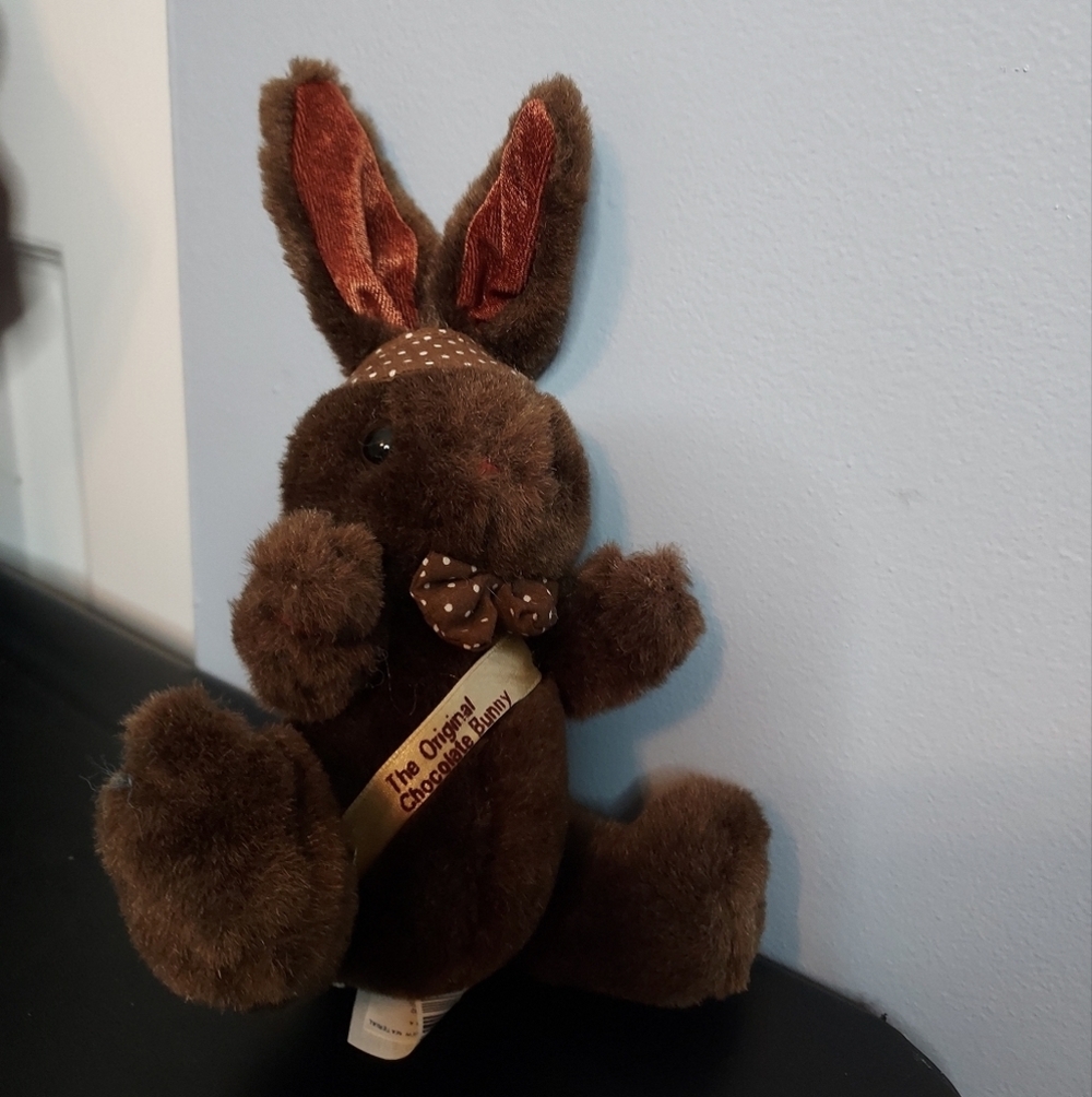 Original Chocolate Bunny Rabbit Plush 7" MTY International Easter